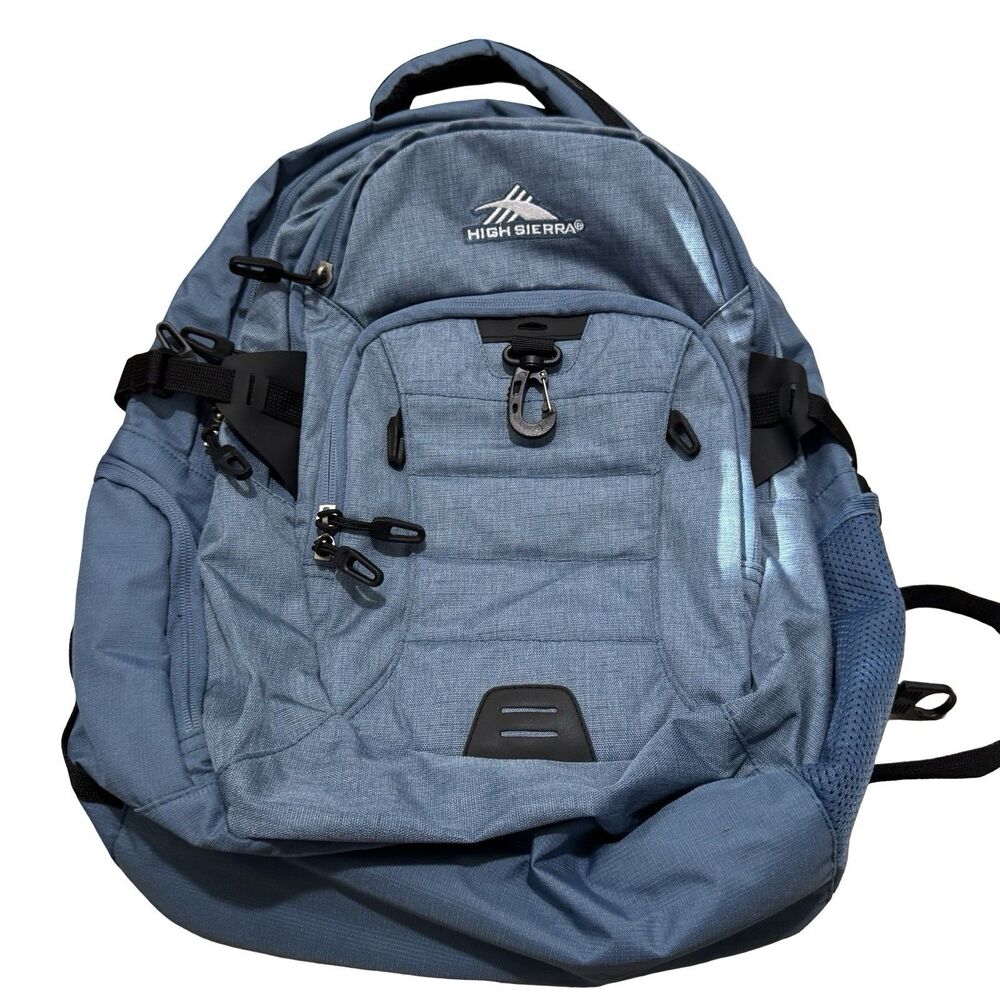 High‎ Sierra Daypack Laptop Backpack Blue Multi Compartments
